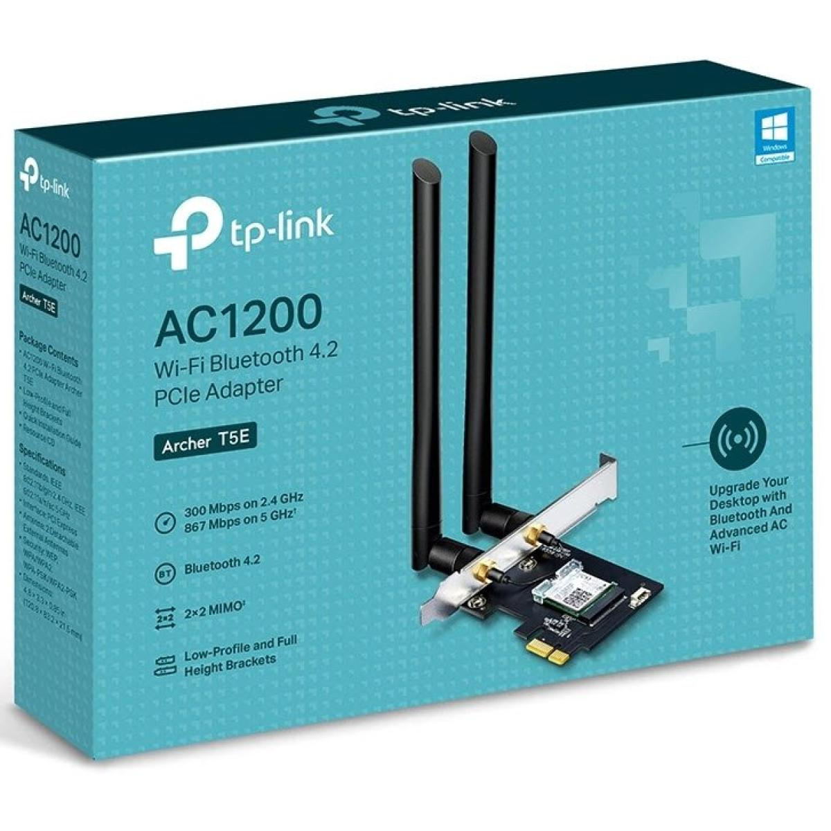 TP-Link Archer T5E AC1200 Wi-Fi Bluetooth 4.2 PCIe Adapter TP-Link Archer T5E AC1200 Wi-Fi Bluetooth 4.2 PCIe Adapter